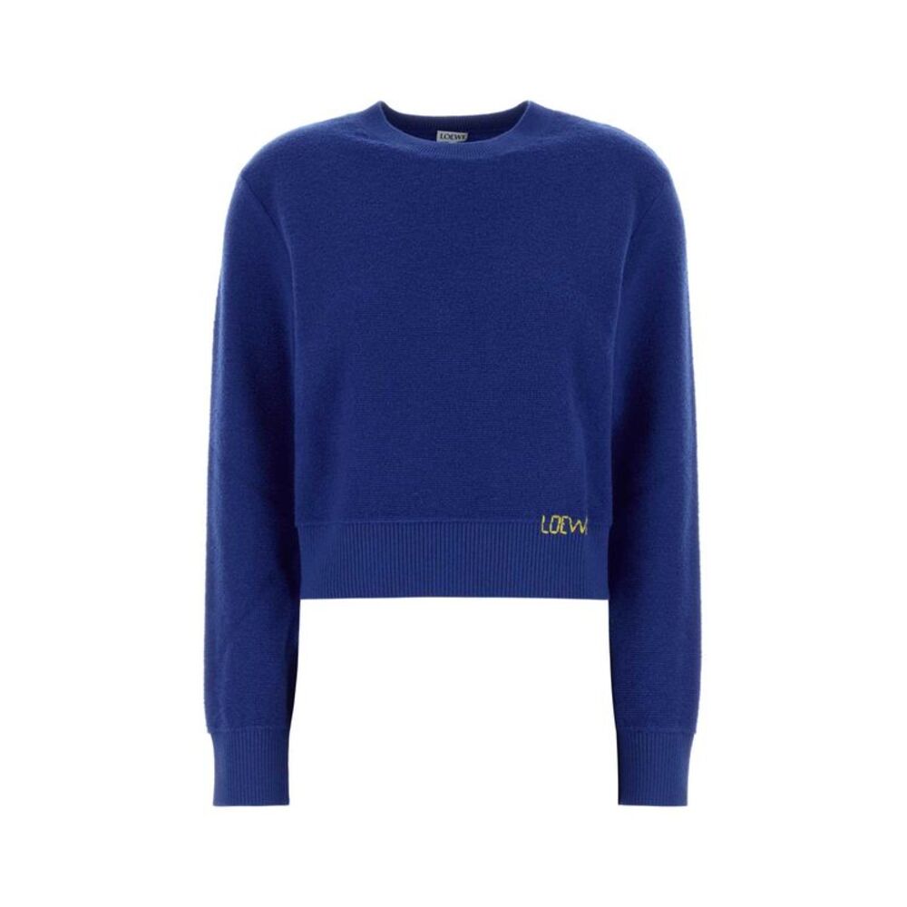 Loewe Women Blue Wool Sweater